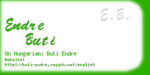 endre buti business card